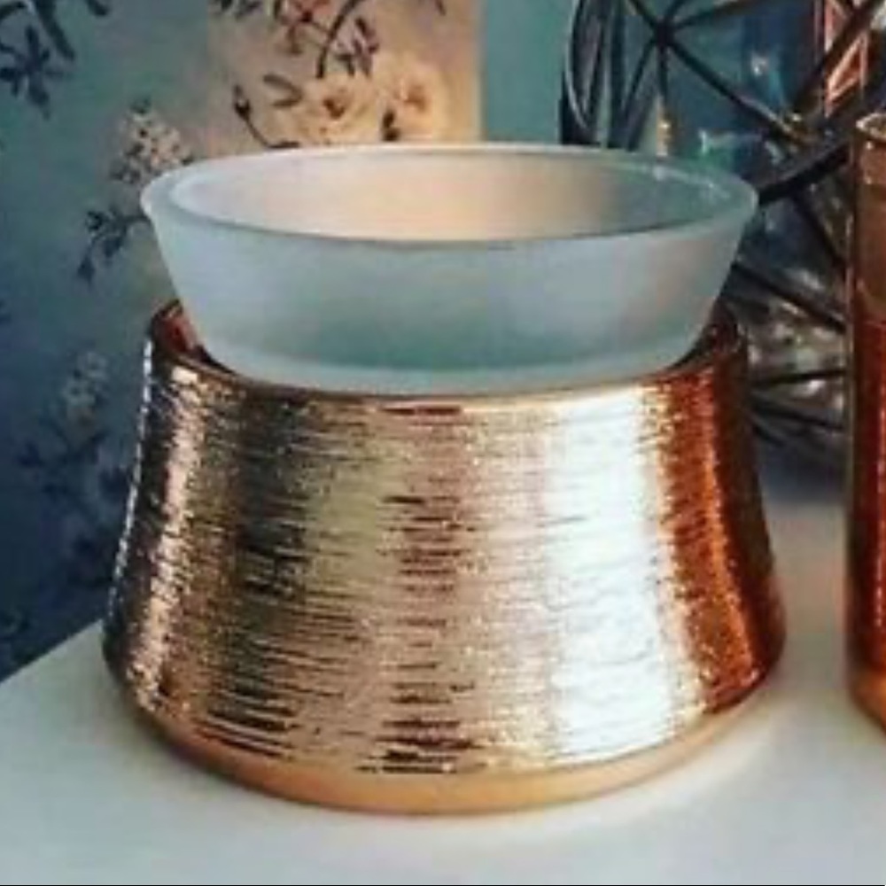 Etched Copper Scentsy Element Warmer NIB